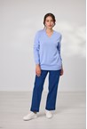 CARTER V NECK - pale blue